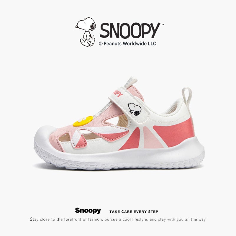 Snoopy Snoopy Children'S Toe Sandals Girls' Soft Bottom Tracing Shoes 2024 Boys' Frame Shoes - Image 1