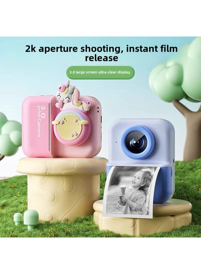Generic Private Model Children's 3-inch Screen Print Camera Instant Portable HD Digital Camera-Color:Purple + 32g + Card Reader (dual Lens Without Lens Cap)  - Image 4