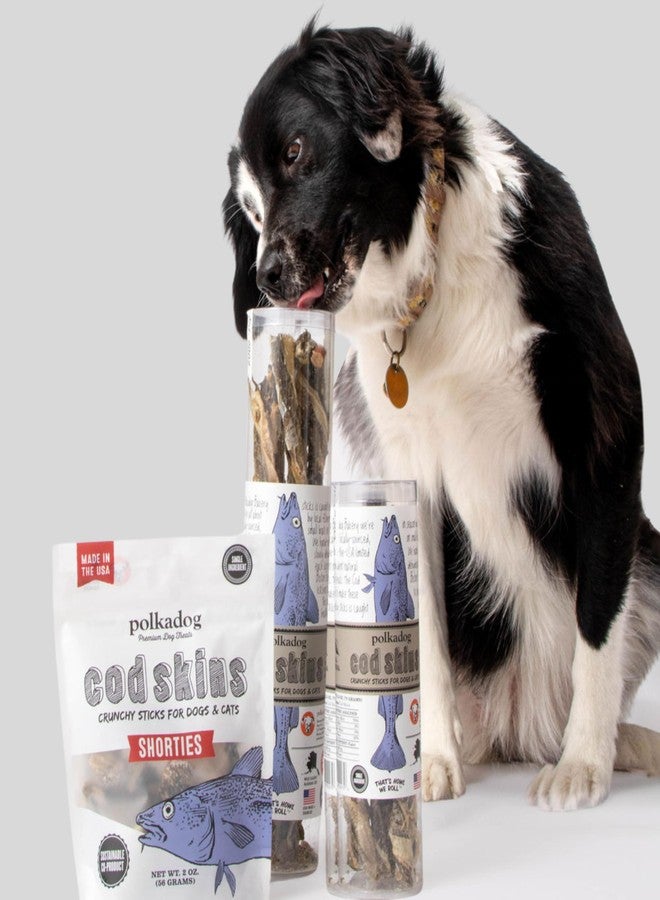 Polkadog Cod Skins for Dogs (4.7oz Regular) - Single Ingredient, Wild-Caught Fish Skin Natural Dog Treat Chews. High in Lean Protein & Omega 3. Hypoallergenic, Grain Free. Handcrafted & Made in USA - Image 5