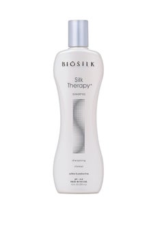 BIOSILK BioSilk Silk Therapy Shampoo, Gentle Hair Cleanser Delivers Healthy & Shiny Hair, Great For All Hair Types, Sulfate, Paraben, & Cruelty-Free, 12 Oz  - Image 1