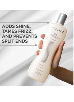 BIOSILK BioSilk Silk Therapy Shampoo, Gentle Hair Cleanser Delivers Healthy & Shiny Hair, Great For All Hair Types, Sulfate, Paraben, & Cruelty-Free, 12 Oz  - Image 4