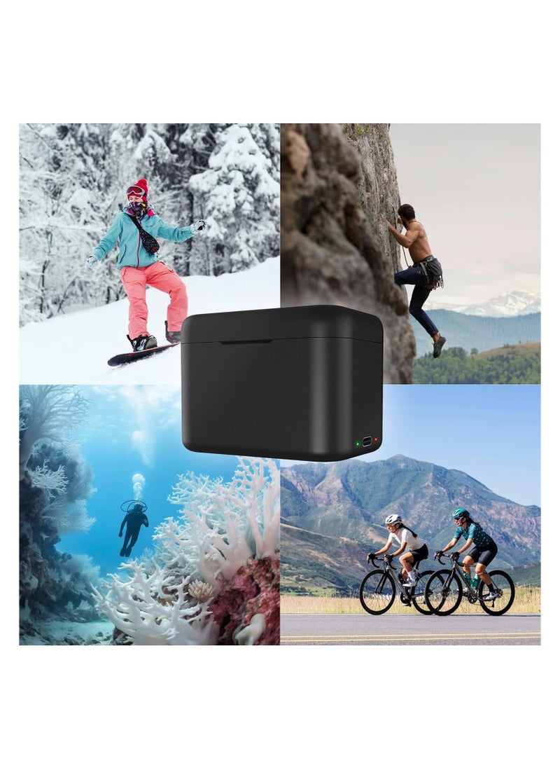 Generic - Fast Charging Hub for Insta360 X4 Batteries, Portable 2-Channel Charger Station with USB Power Cord & Micro SD Card Slots, Compatible with Insta360 X4 Battery. - Image 1