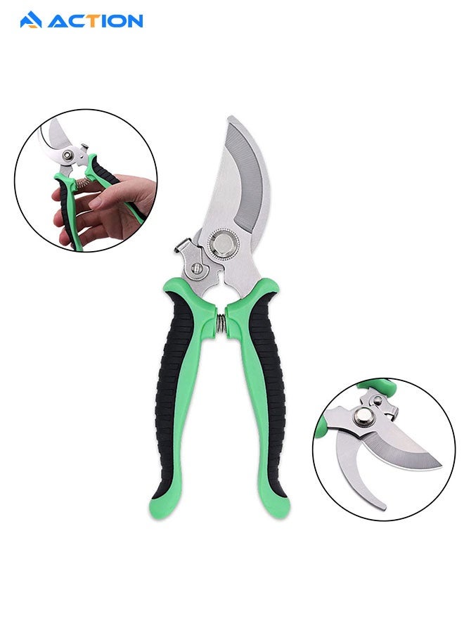 أكشن مقصات تقليم، مقصات تقليم الحدائق، مقصات يدوية احترافية شديدة التحمل، مقصات تقليم الحدائق، مقصات الحدائق، مقصات التحوط، أدوات البستنة (خضراء) - Image 3