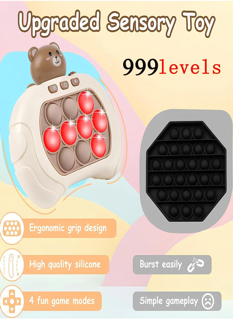 General - Electronic Quick Push Light Up Pop Game Fidget Toys For Adults And Kids With Lanyard Puzzle Game Machine Push Pop Bubble Fidget Sensory Toy Birthday Gifts - Image 1