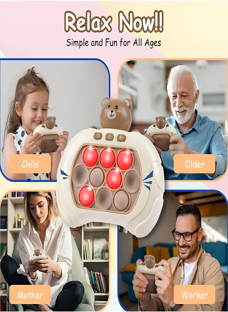 General - Electronic Quick Push Light Up Pop Game Fidget Toys For Adults And Kids With Lanyard Puzzle Game Machine Push Pop Bubble Fidget Sensory Toy Birthday Gifts - Image 1