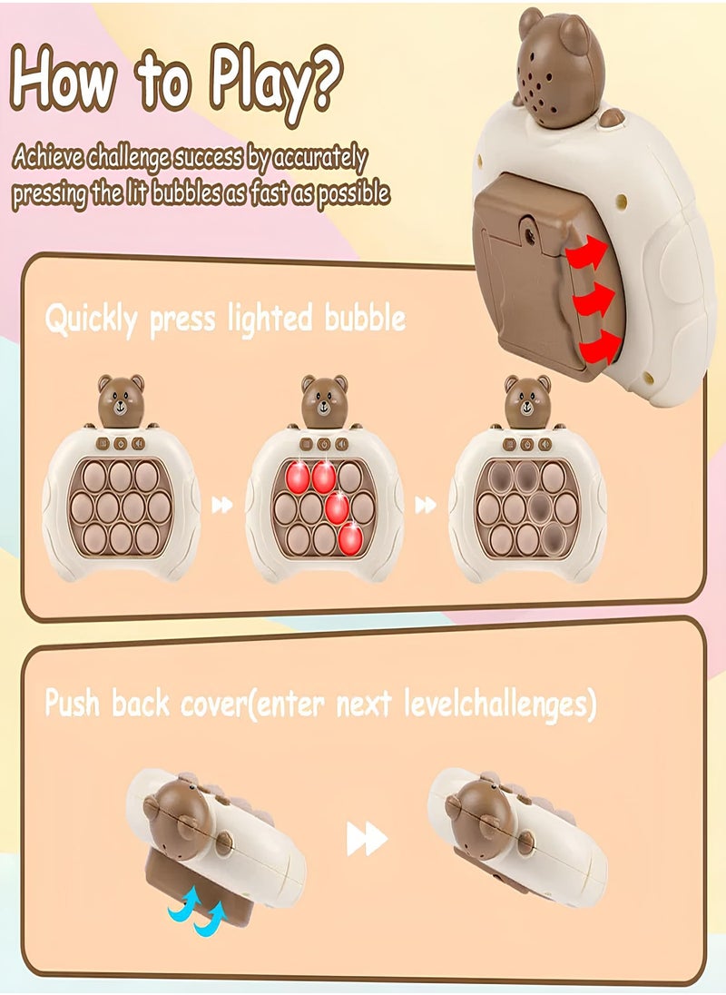 General - Electronic Quick Push Light Up Pop Game Fidget Toys For Adults And Kids With Lanyard Puzzle Game Machine Push Pop Bubble Fidget Sensory Toy Birthday Gifts - Image 1