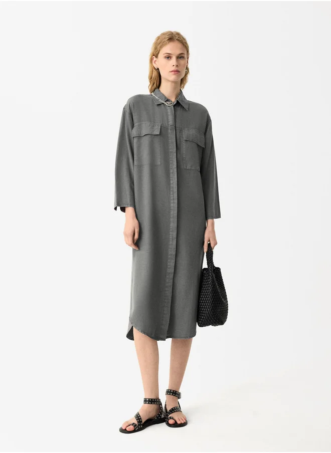 PARFOIS Lyocell Shirt Dress