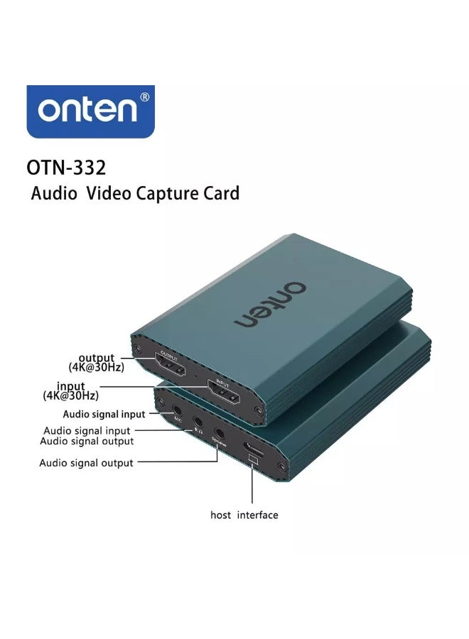 أونتن بطاقة التقاط الصوت والفيديو بدقة 4K 4K@30Hz - Image 2
