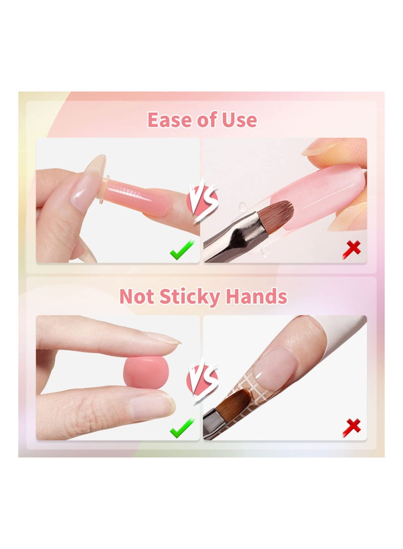 SYOSI Solid Sculpture Builder Gel for Nails,  Nail Sculpting Gel, Non-Sticky Hand Solid Builder Gel, Upgrade Hard Nail Extension Gel, 3d sculpting gel for Nail Art Design Salon Nail Art(Nude Color) - Image 5