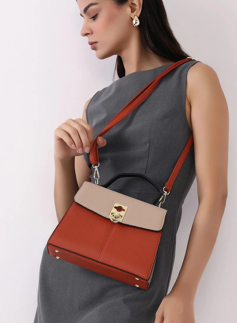 Haute Sauce  Turn-Lock Top Handle Bag for Women | Best Price UAE