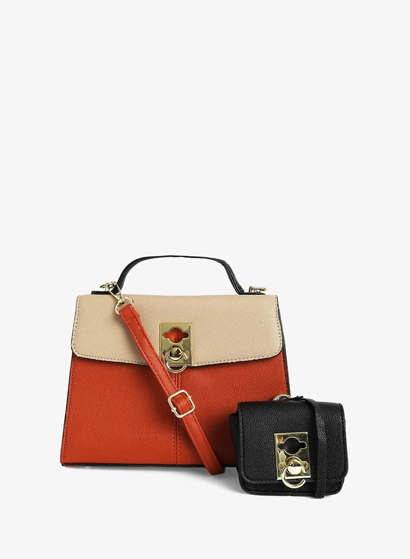 Haute Sauce  Turn-Lock Top Handle Bag for Women | Best Price UAE