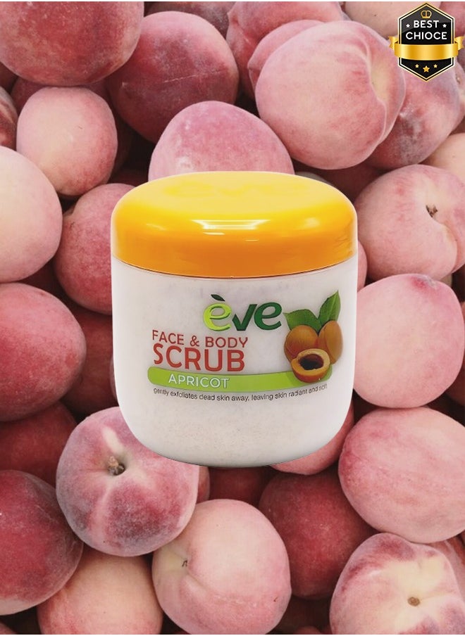 Eve 4 Pieces Apricot Face & Body Scrub 483ml  - Image 2