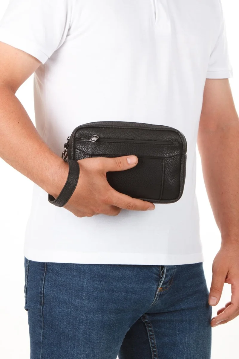 Newish Polo Newishpolo Black Clutch Men's Clutch Bag