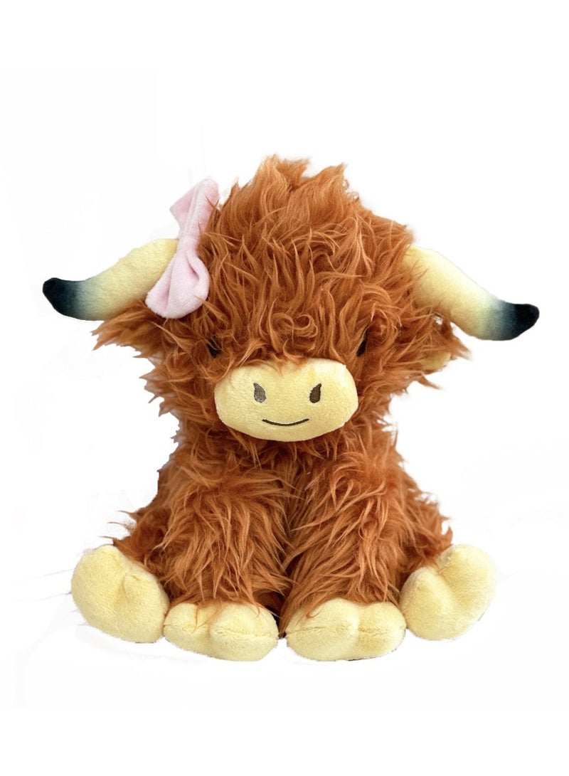 عام دمية أتودز بقرة هايلاند المُحشوة إضافة رائعة لمجموعتك أو رفيق يومي دافئ وممتع. - Image 1