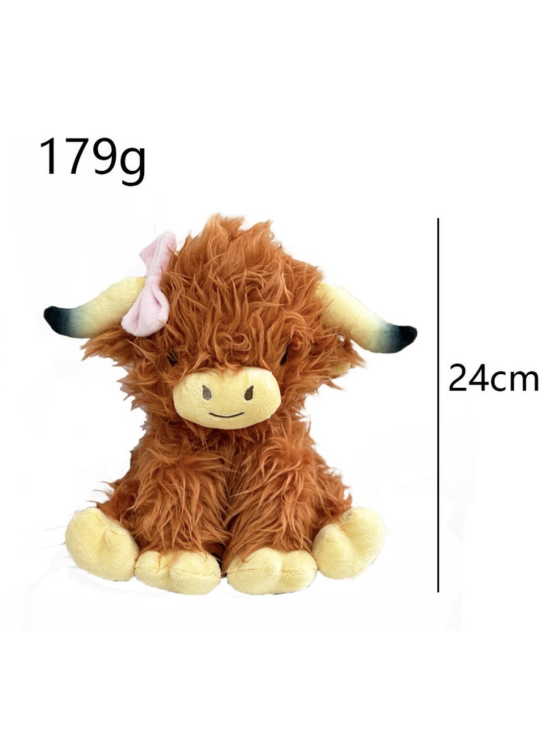 عام دمية أتودز بقرة هايلاند المُحشوة إضافة رائعة لمجموعتك أو رفيق يومي دافئ وممتع. - Image 4