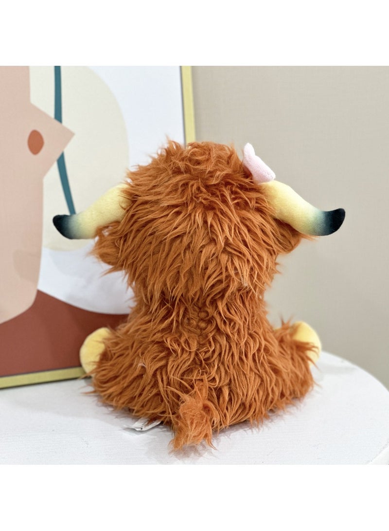 عام دمية أتودز بقرة هايلاند المُحشوة إضافة رائعة لمجموعتك أو رفيق يومي دافئ وممتع. - Image 3