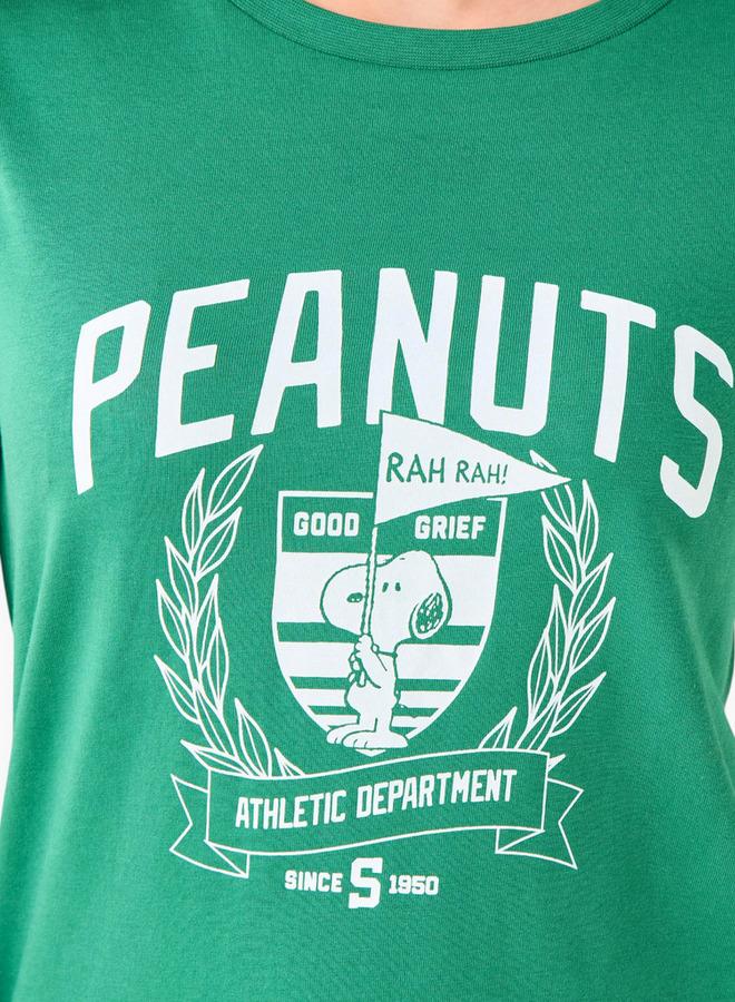 SP Characters T-shirt with Snoopy Print Cotton - Image 3