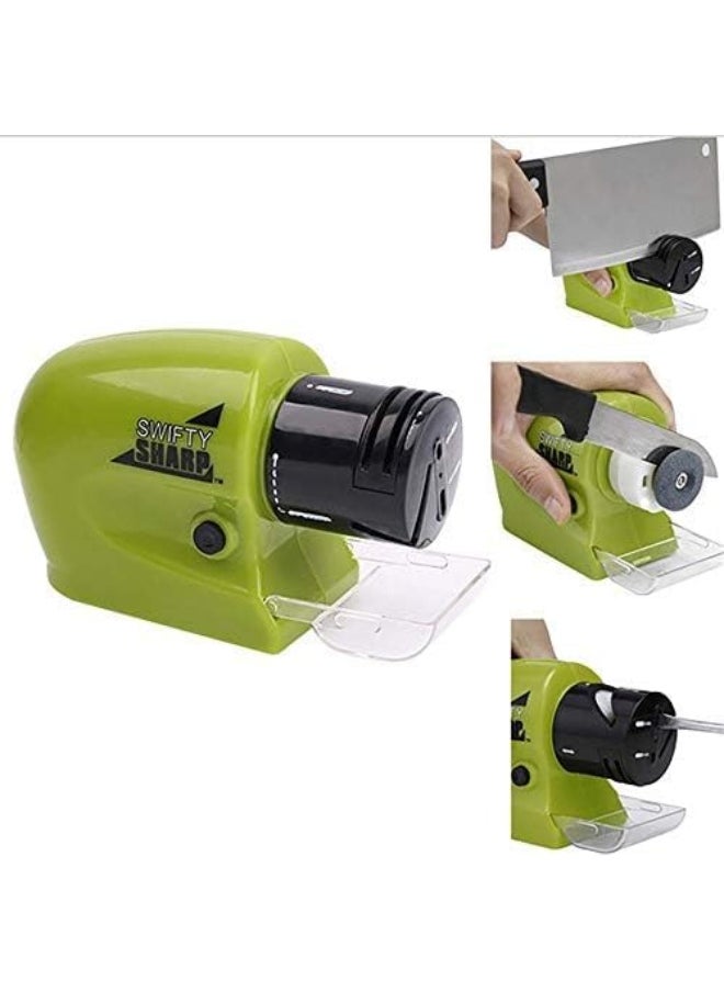 BproAE Electric Knife Sharpener Motorized Knife Sharpener Rotating Sharpening Stone