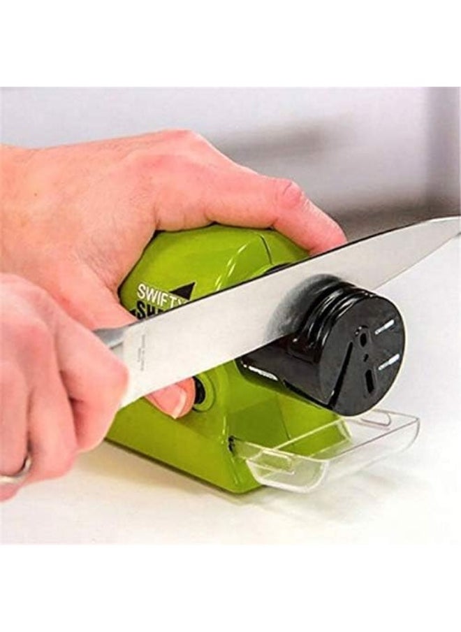 BproAE Electric Knife Sharpener Motorized Knife Sharpener Rotating Sharpening Stone
