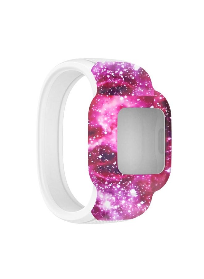 Generic - Replacement Strap For Garmin Vivofit JR3 No Buckle Silicone Printing Watch Band, Size:S Starry Sky - Image 1