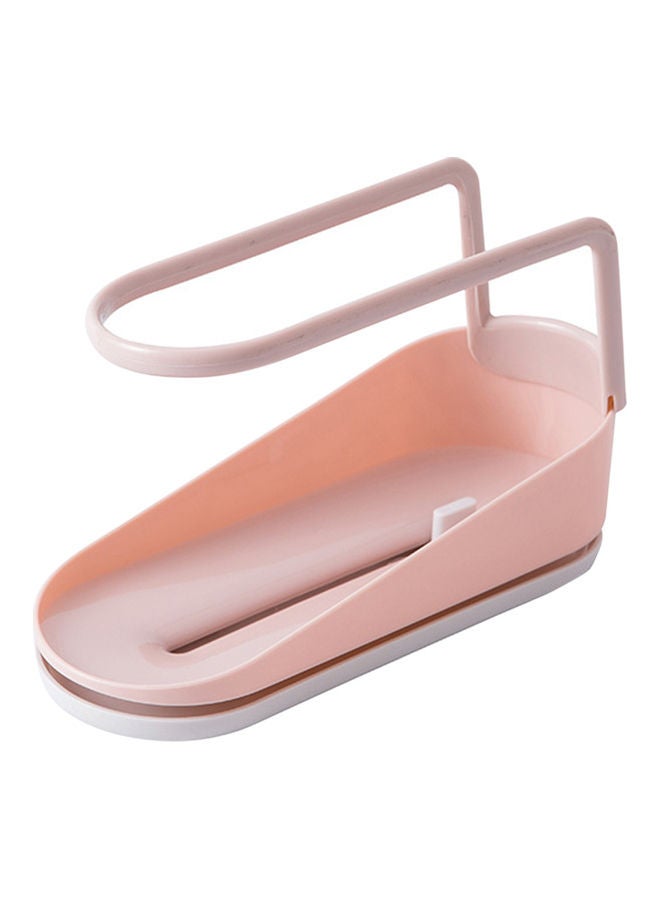 Pink and Grey Storage Shelf for Kitchen Sink