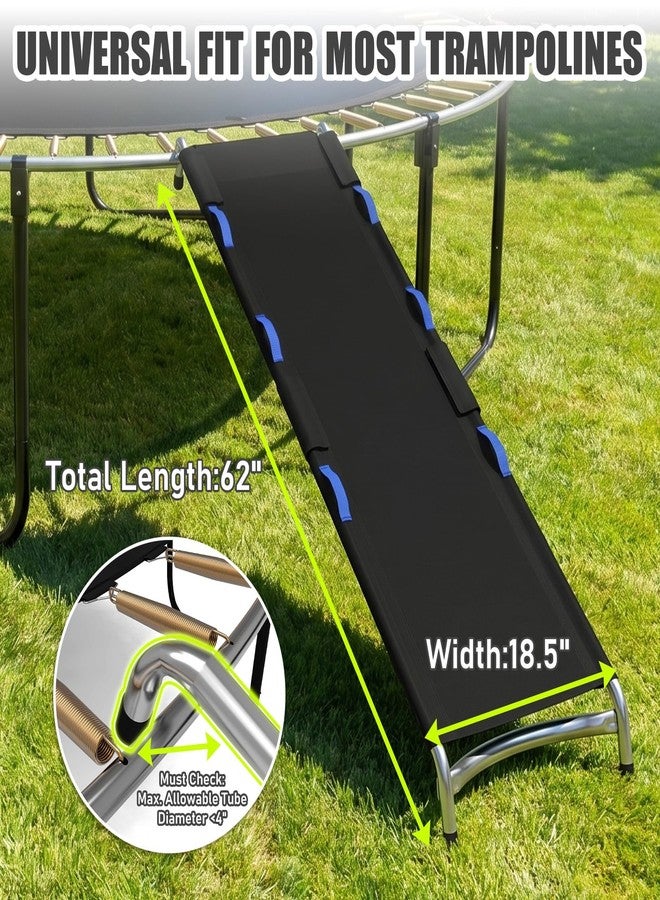 Blanketown Trampoline Slide, with Handrails, Universal Children's Trampoline Ladder, Safety Strong Tear Resistant Fabric Trampoline Accessories for Kids Toddlers Climb Up & Slide Down - Image 4
