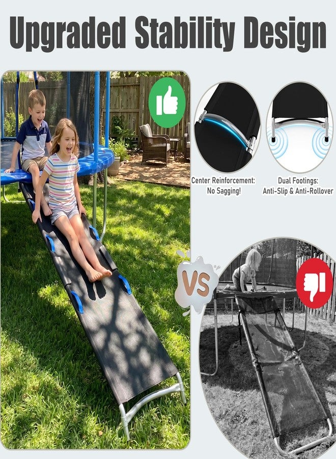 Blanketown Trampoline Slide, with Handrails, Universal Children's Trampoline Ladder, Safety Strong Tear Resistant Fabric Trampoline Accessories for Kids Toddlers Climb Up & Slide Down - Image 2