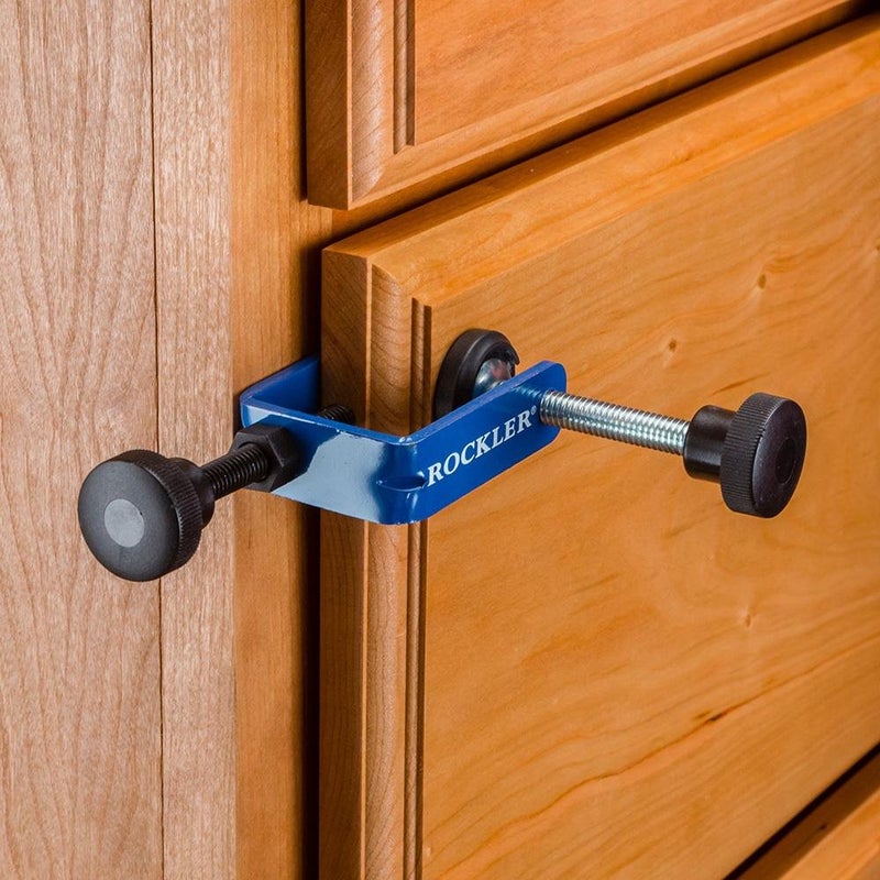 Rockler Cabinet Drawer Installation Clamps - Right  Left-Side Drawer  Cabinet Installation Tools - Steel  Plastic Drawer Front Clamps - Front Drawer Woodworking Clamps For Easy  Fast Installation - Image 4