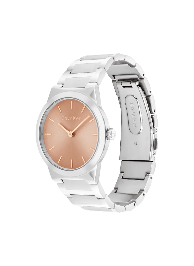 CALVIN KLEIN Linear Elegance Steel Strap Analog Watch