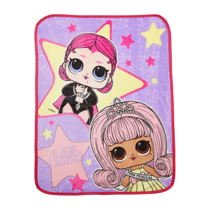 Franco Franco LOL Surprise! Kids Bedding Super Soft Silk Touch Throw  40 in x 50 in  (Official Licensed Product) - Image 1