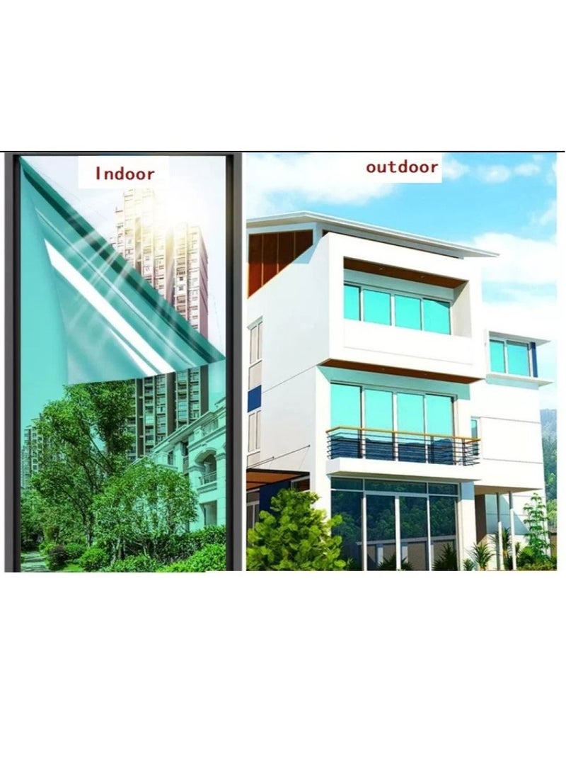 Y&D Decorative Window Privacy Film Sticker Green  - Image 2