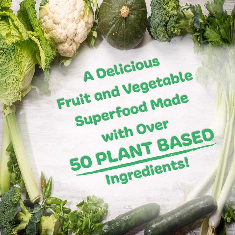 New Vitality Royal Greens Superfood Powder | Healthy Veggie Powder with Probiotics, Enzymes, Antioxidants, Wheat Grass & Greens 10.75oz (30 Day Supply) - Image 2