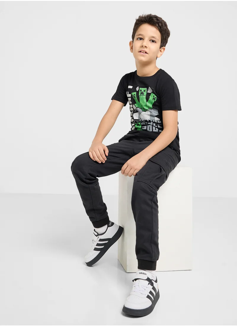 ماين كرافت MINECRAFT Boys Printed T-shirt