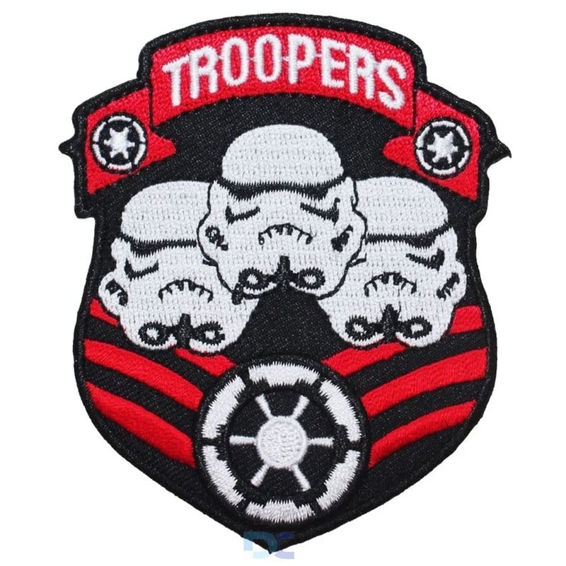 Daily Crafts Daily Crafts Single Embroidered Patch Warrior Design Sew OnIron On Patch Applique for Clothes Dress Hat Jeans DIY Accessories Troopers - Image 1