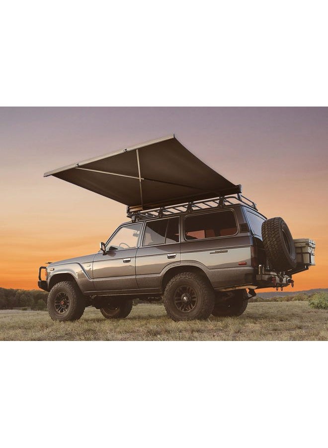 KAMMOK CROSSWING: Car Awning | Three-Second Deployment | No Supports Required | All-Weather Durability | Adjustable Coverage | Desert Tan 5 ft (Gray, 5 ft) - Image 2