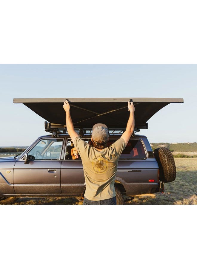 KAMMOK CROSSWING: Car Awning | Three-Second Deployment | No Supports Required | All-Weather Durability | Adjustable Coverage | Desert Tan 5 ft (Gray, 5 ft) - Image 5