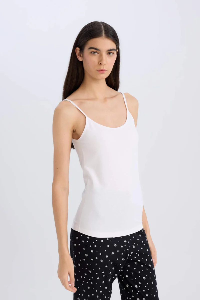 ديفاكتو Fall in Love Regular Fit Cotton Undershirt