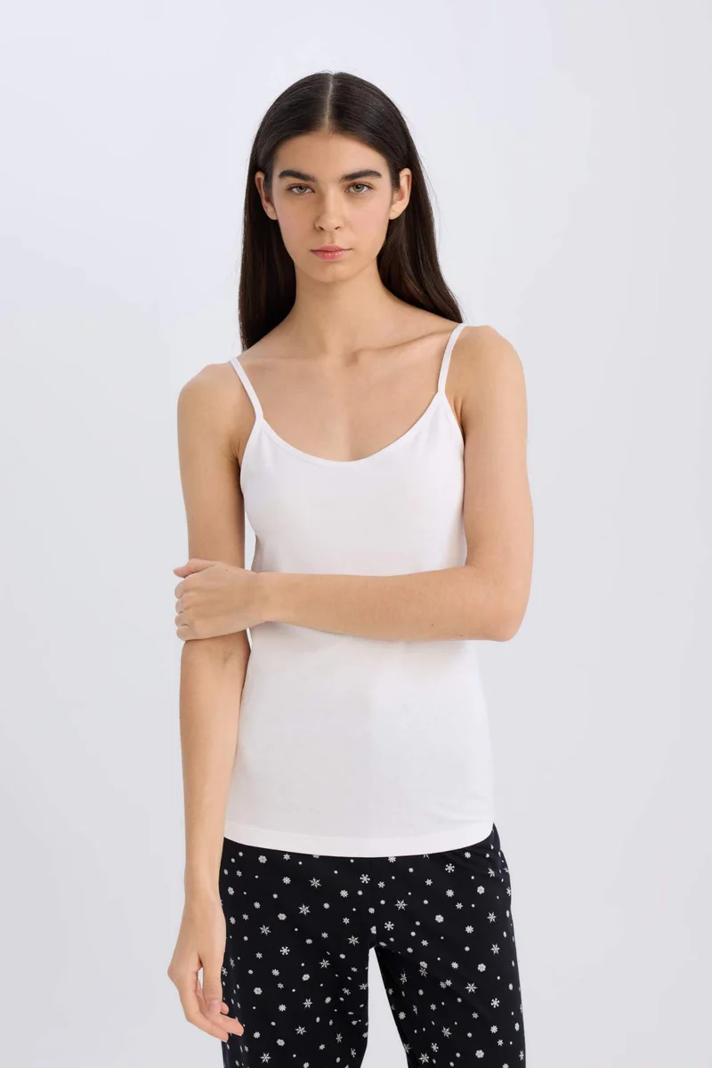 ديفاكتو Fall in Love Regular Fit Cotton Undershirt