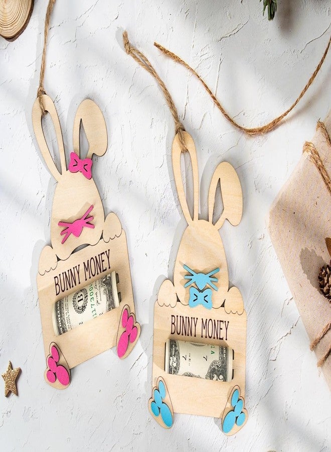 NELXI Easter Money Holder for Cash Gift, Easter Baskets Stuffers for Kids Teen Toddlers, Bunny Money Holder, Cute Bunny Design, for Boys Girls Grandchildren, Reusable Keepsake Decor - Image 4