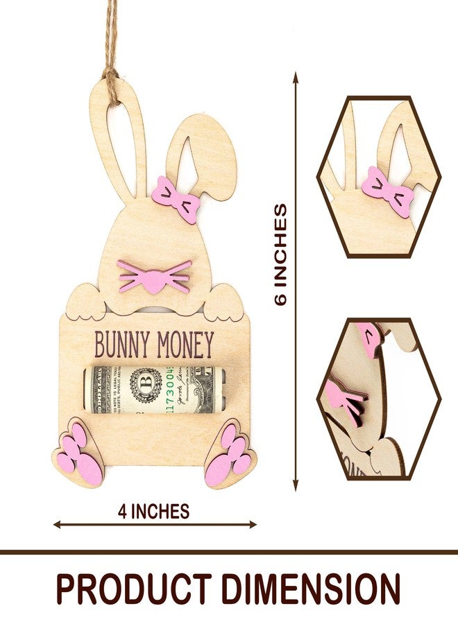 NELXI Easter Money Holder for Cash Gift, Easter Baskets Stuffers for Kids Teen Toddlers, Bunny Money Holder, Cute Bunny Design, for Boys Girls Grandchildren, Reusable Keepsake Decor - Image 3