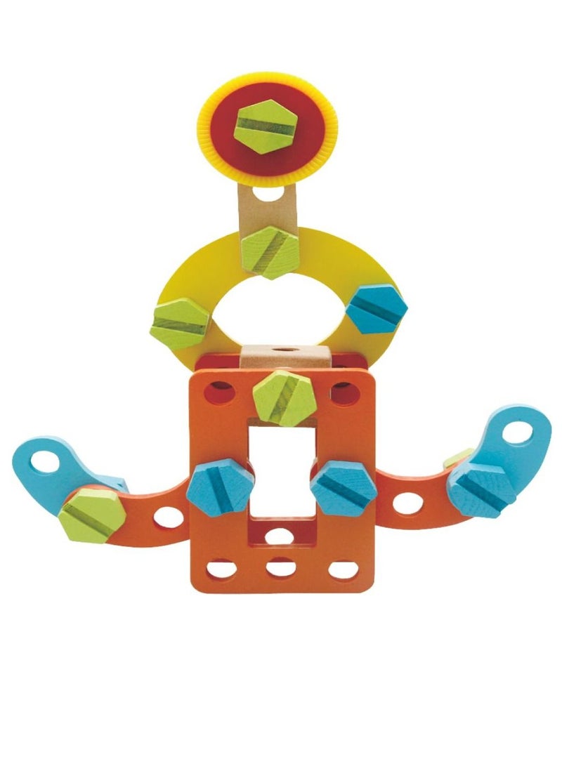 al ostoura toys Nut Assembly DIY Educational Wooden Toy LW1227 - Image 3