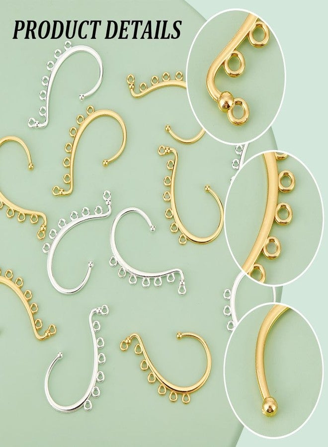 UNICRAFTALE 32Pcs 2 Colors DIY Ear Cuff Findings Dangling Ear Cuff Blanks Non Piercing Ear Wraps Metal Ear Cuff Earrings for Jewelry Making Dangle Earrings Crafts - Image 5