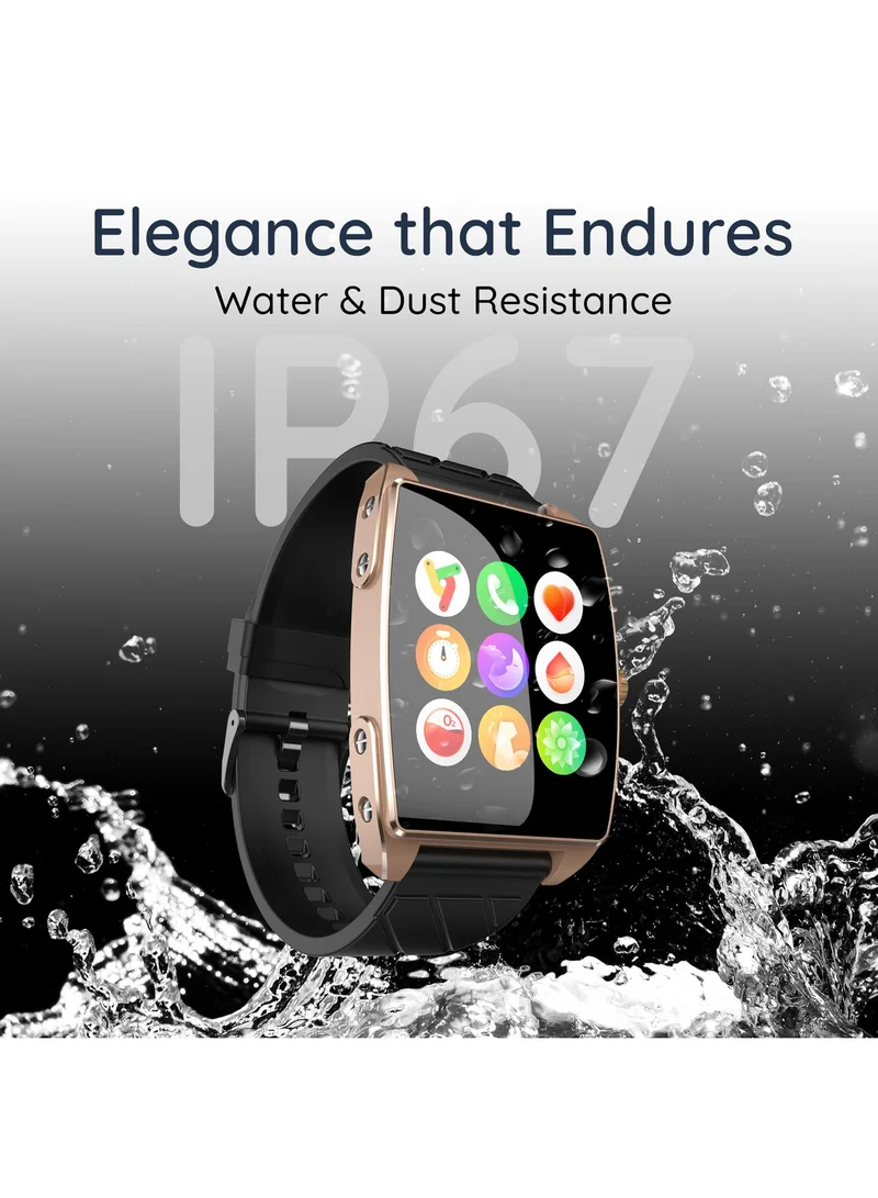 بيبل Mega 2.06" Smartwatch for Men and Women, AMOLED Display, Bluetooth Calling, Always On Display, SpO2, Heart Rate Monitoring, AI Voice Assistant, Multi-Sports Modes, Sleep Tracking, Alarm & Notifications
