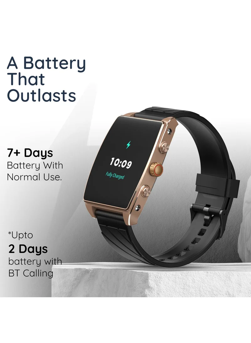بيبل Mega 2.06" Smartwatch for Men and Women, AMOLED Display, Bluetooth Calling, Always On Display, SpO2, Heart Rate Monitoring, AI Voice Assistant, Multi-Sports Modes, Sleep Tracking, Alarm & Notifications