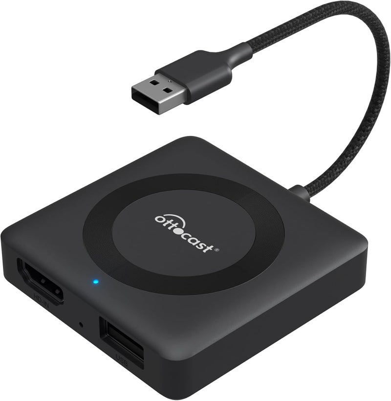 OTTOCAST Car TV Mate Pro & Wireless Carplay Adapter 2-in-1 - Plug & Play, Fast, No Latency - Image 1