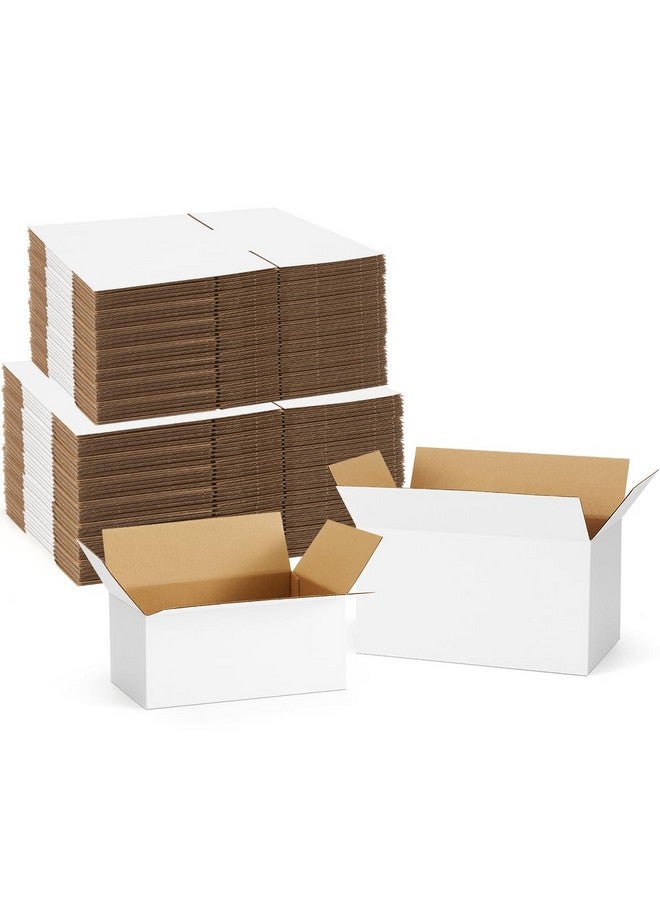 Poever Assorted-Sizes-Shipping-Boxes-40-Pack: 9X6X4 & 11X6X6 Small-Shipping-Boxes-Mailers, White Corrugated-Cardboard-Boxes-For-Packing-Small-Business Mailing - Image 1