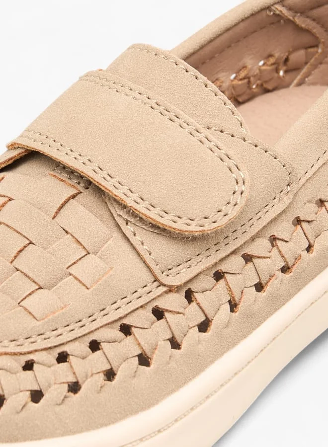 JUNIORS Boys Textured Slip-On Loafers
