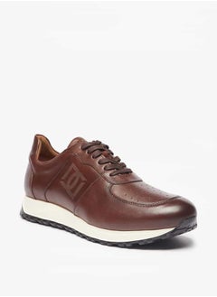DUCHINI Men's Solid Lace-Up Low Ankle Sneakers  - Image 1