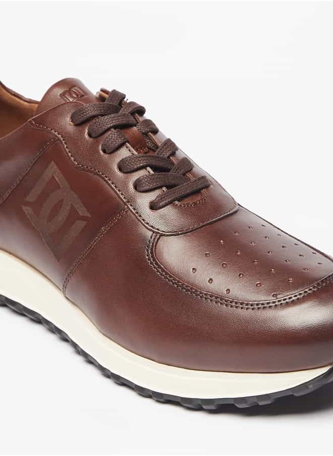 DUCHINI Men's Solid Lace-Up Low Ankle Sneakers  - Image 5