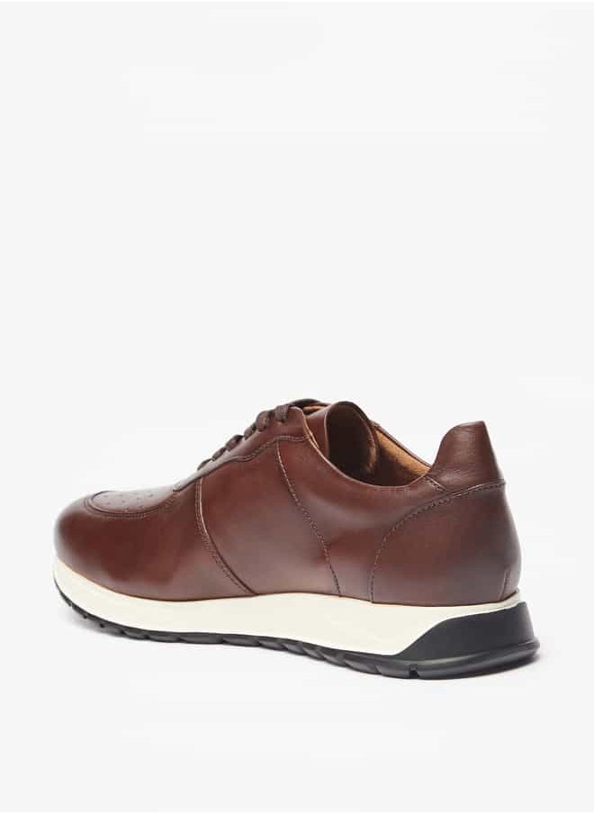 DUCHINI Men's Solid Lace-Up Low Ankle Sneakers  - Image 2